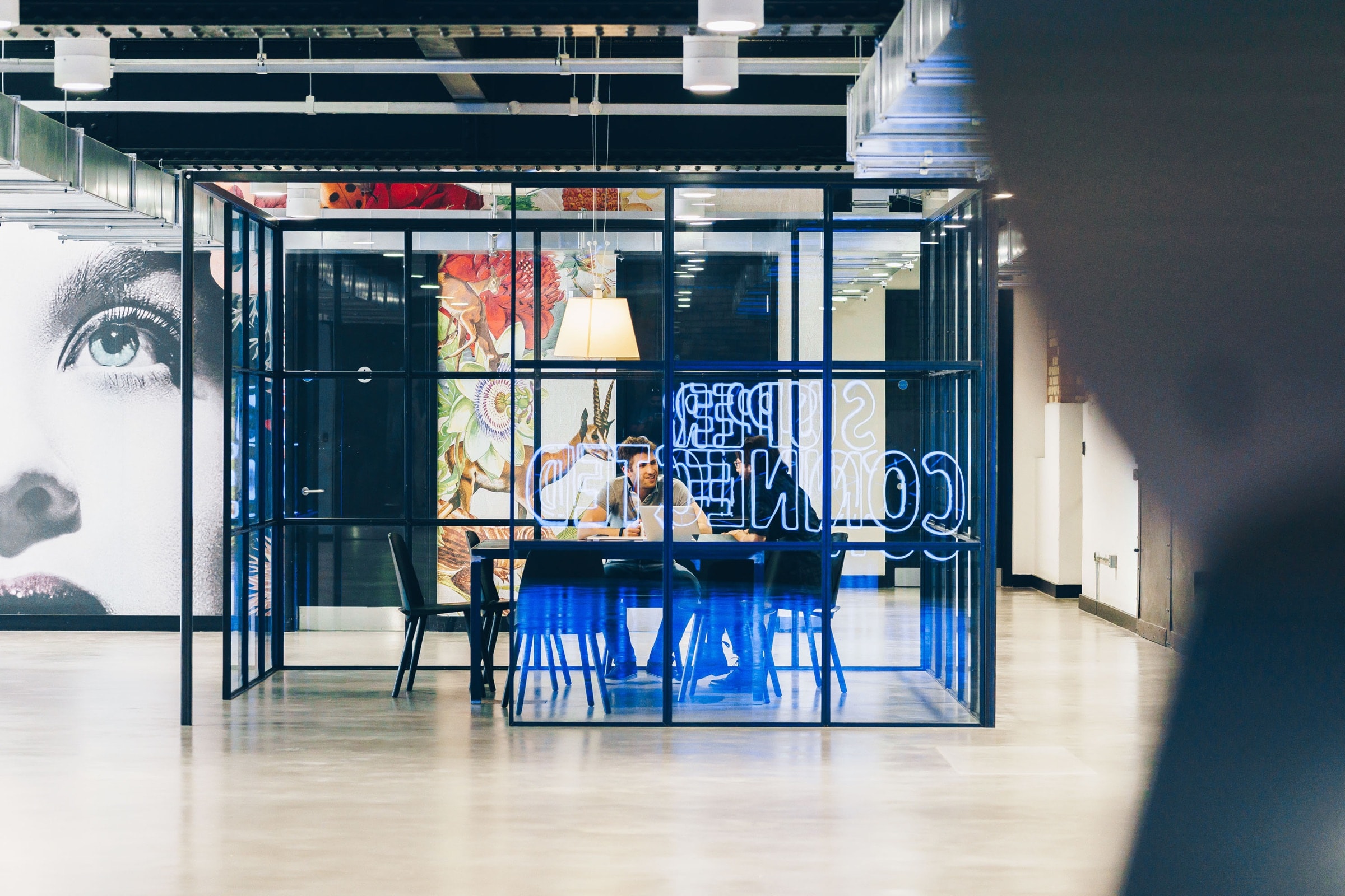 Workspace Illuminated, architectural photograph 02 by Photo Natives.